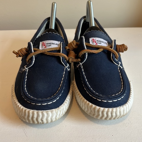 Sperry Women’s America’s Cup Navy Slip On Boat Shoes Size 8 - Picture 3 of 9